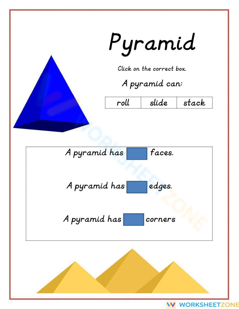 Pyramid Shape Worksheet