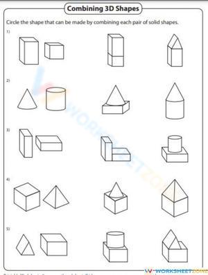word problems on percent Compose solid shapes