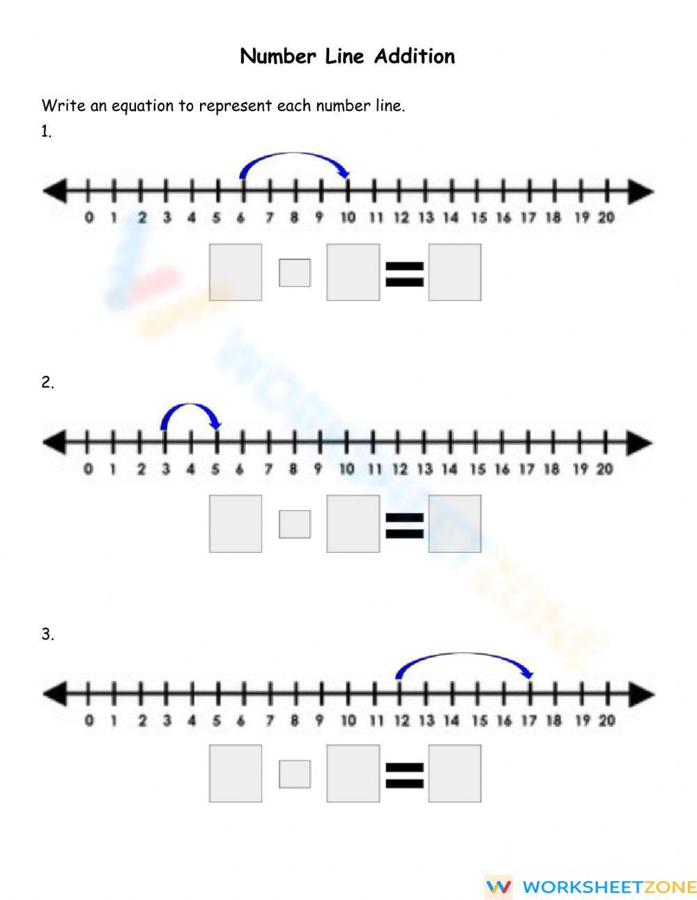 number-line-addition-worksheet