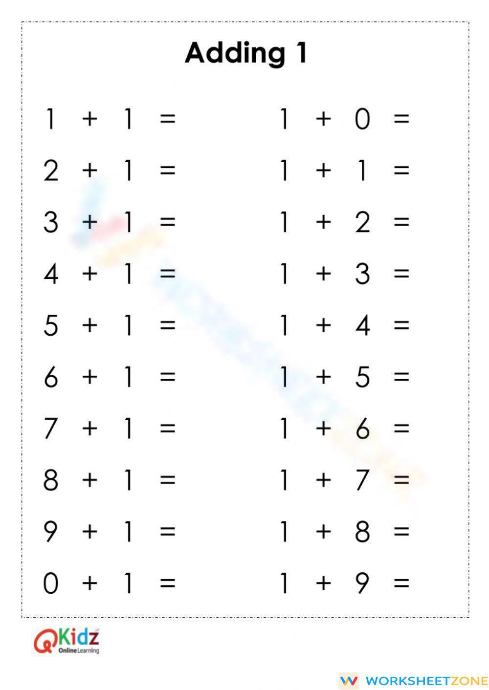 adding-1-worksheet