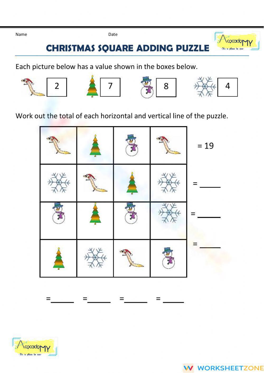 Addition Worksheet Worksheet