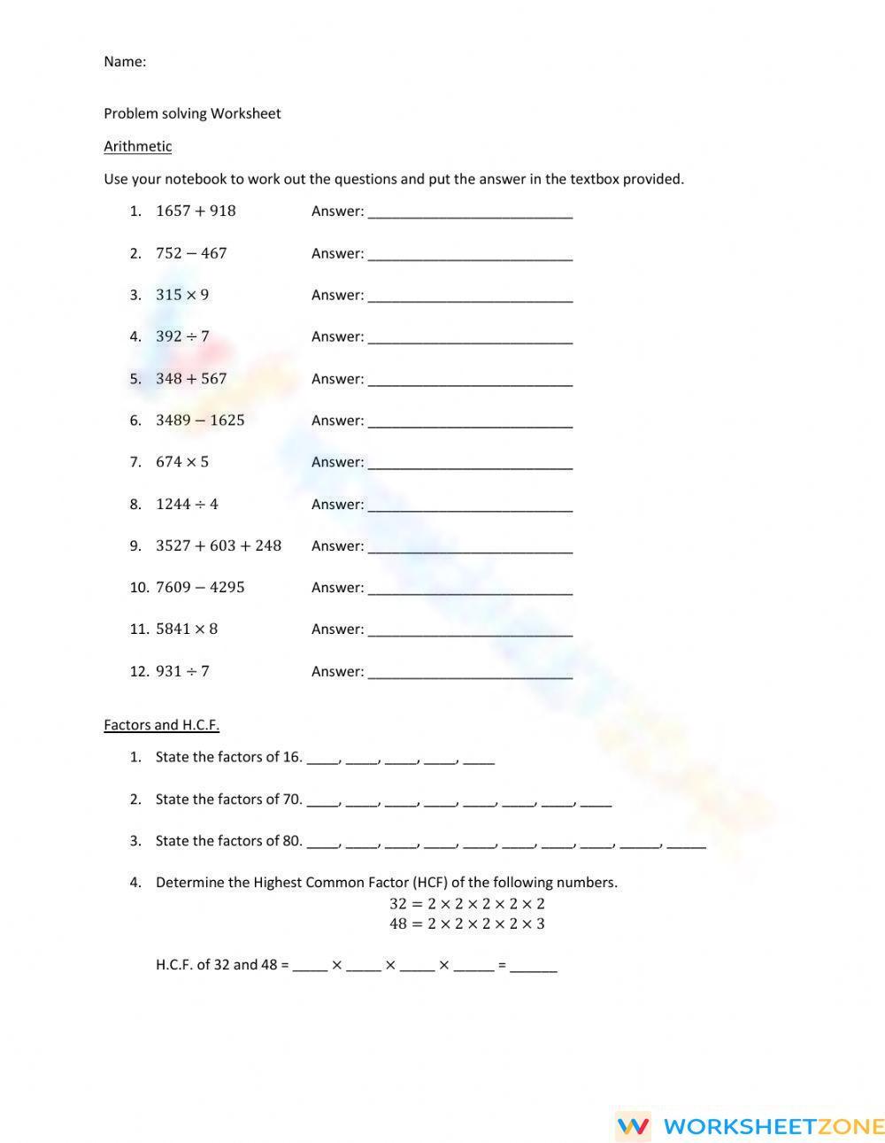 mathematics practice and problem solving grade 8 answer key