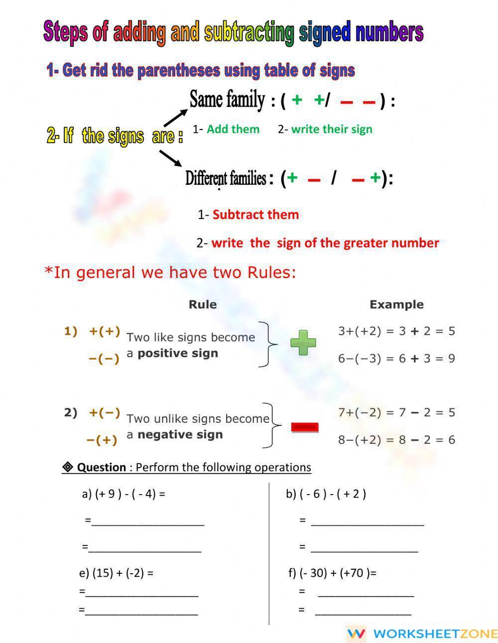 signed-numbers-worksheet-zone