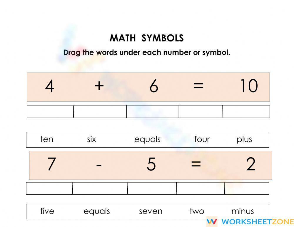 math-symbols-worksheet