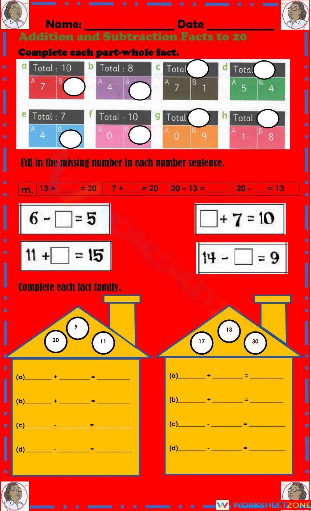 fact-family-worksheet