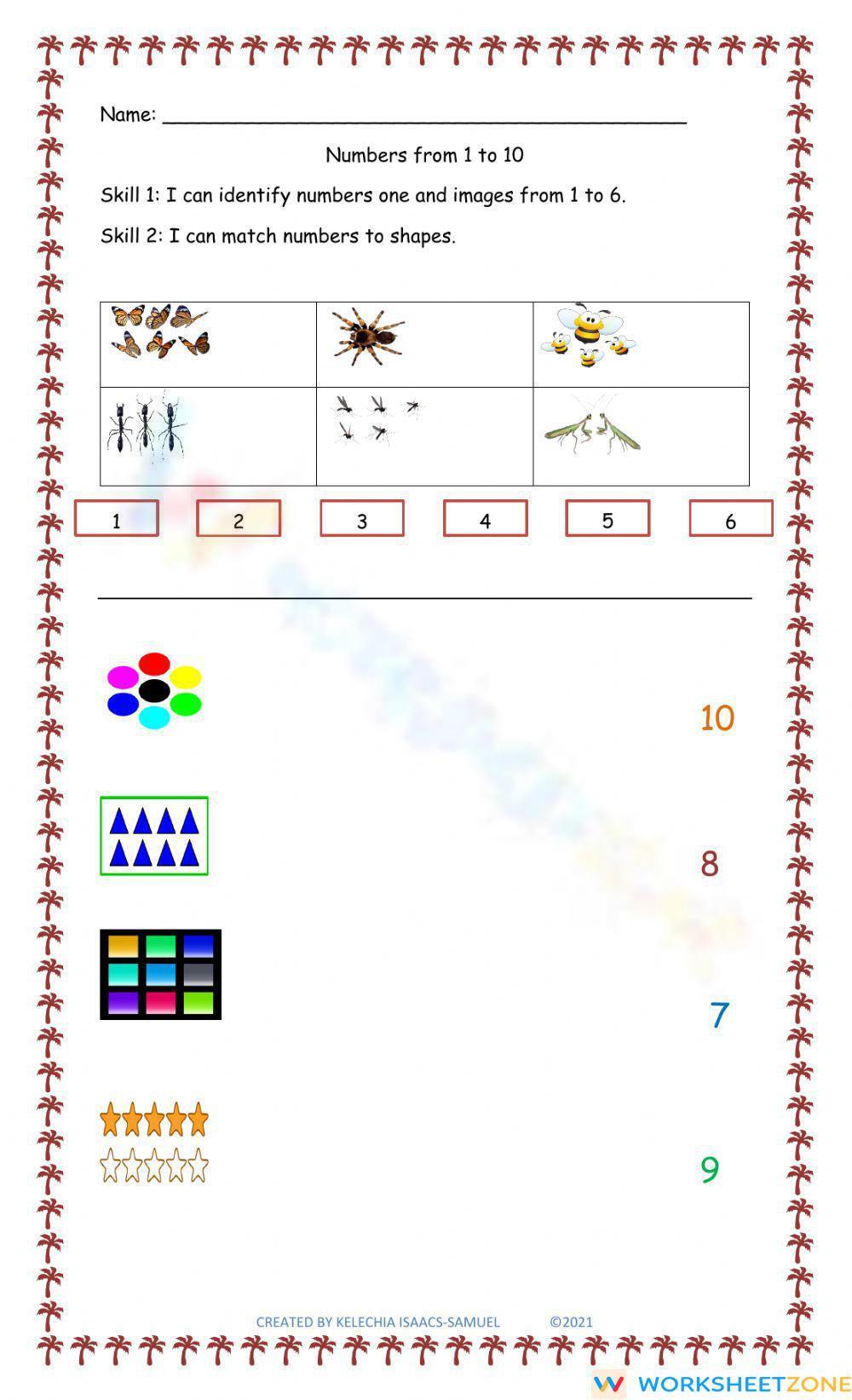 Identifying Numbers Worksheet