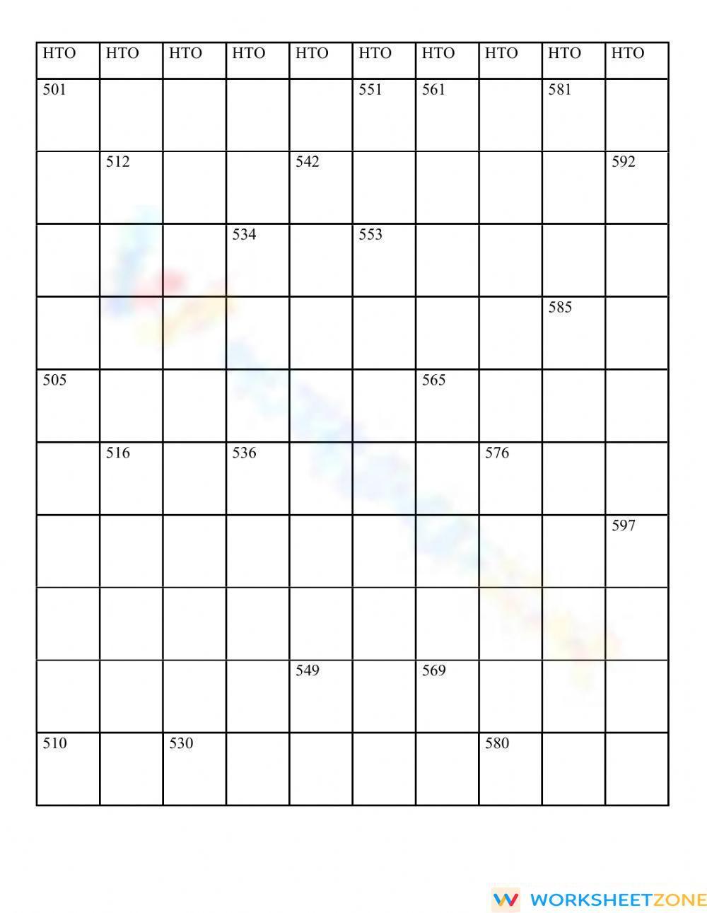 counting-501-600-worksheet