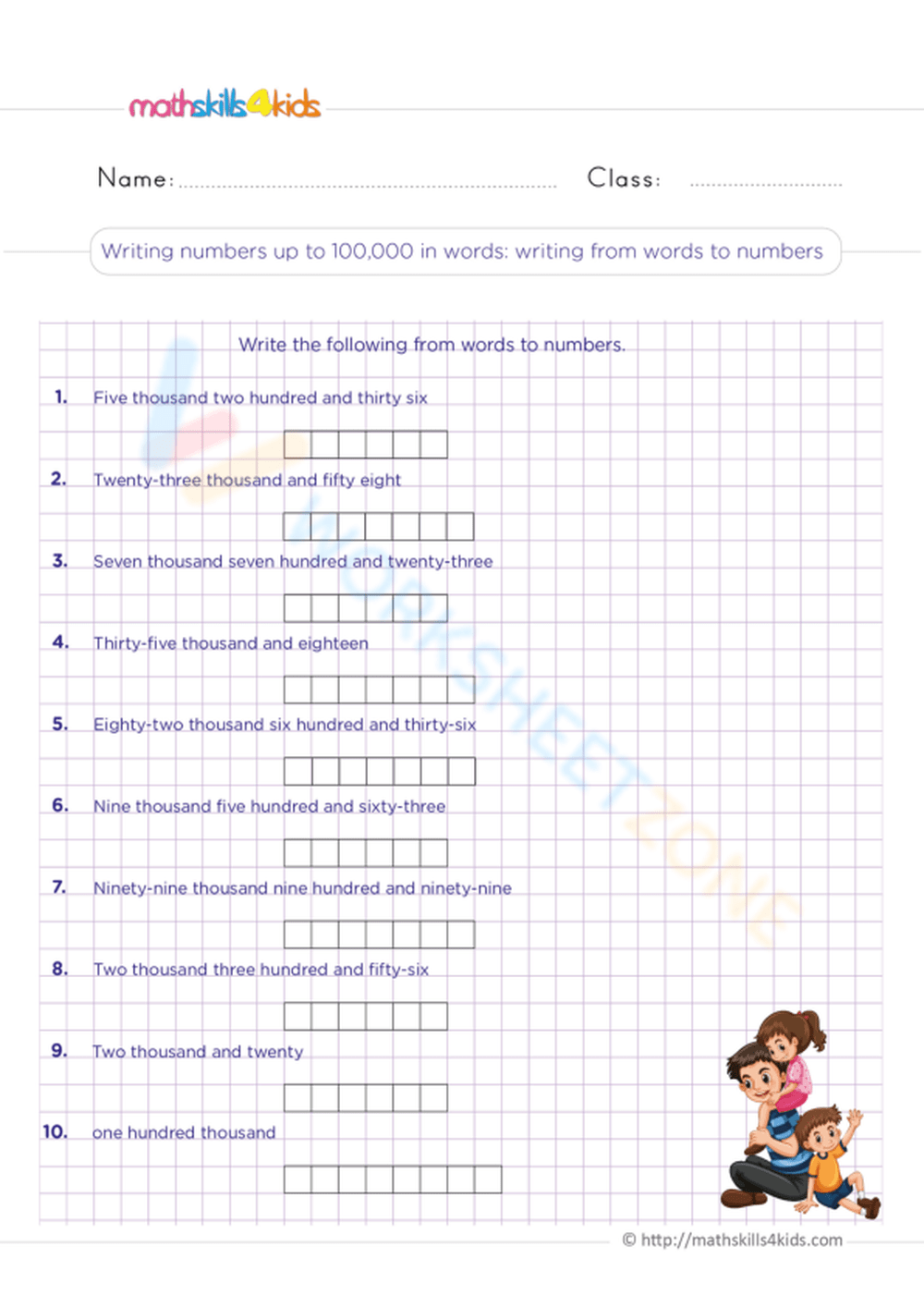 Writing Numbers Up To 1 000 In Words Worksheet writing-numbers-up-to-1-000-in-words-worksheet