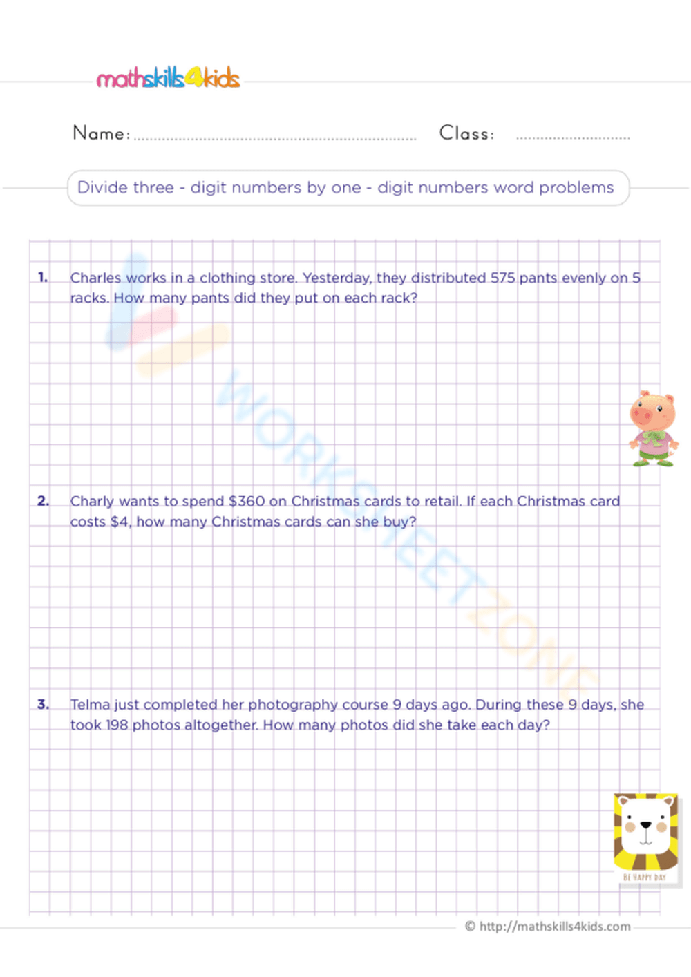 How To Divide Three Digit Numbers By One Digit