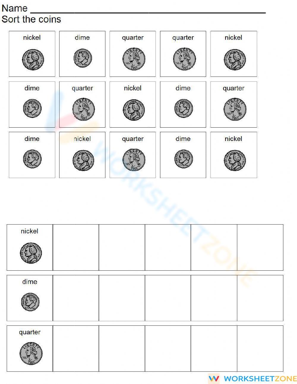 coin-sort-worksheet-zone