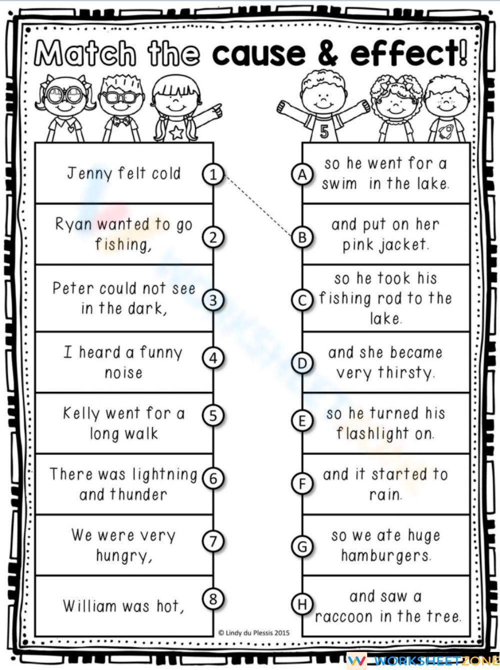 Cause And Effect Chart Worksheet