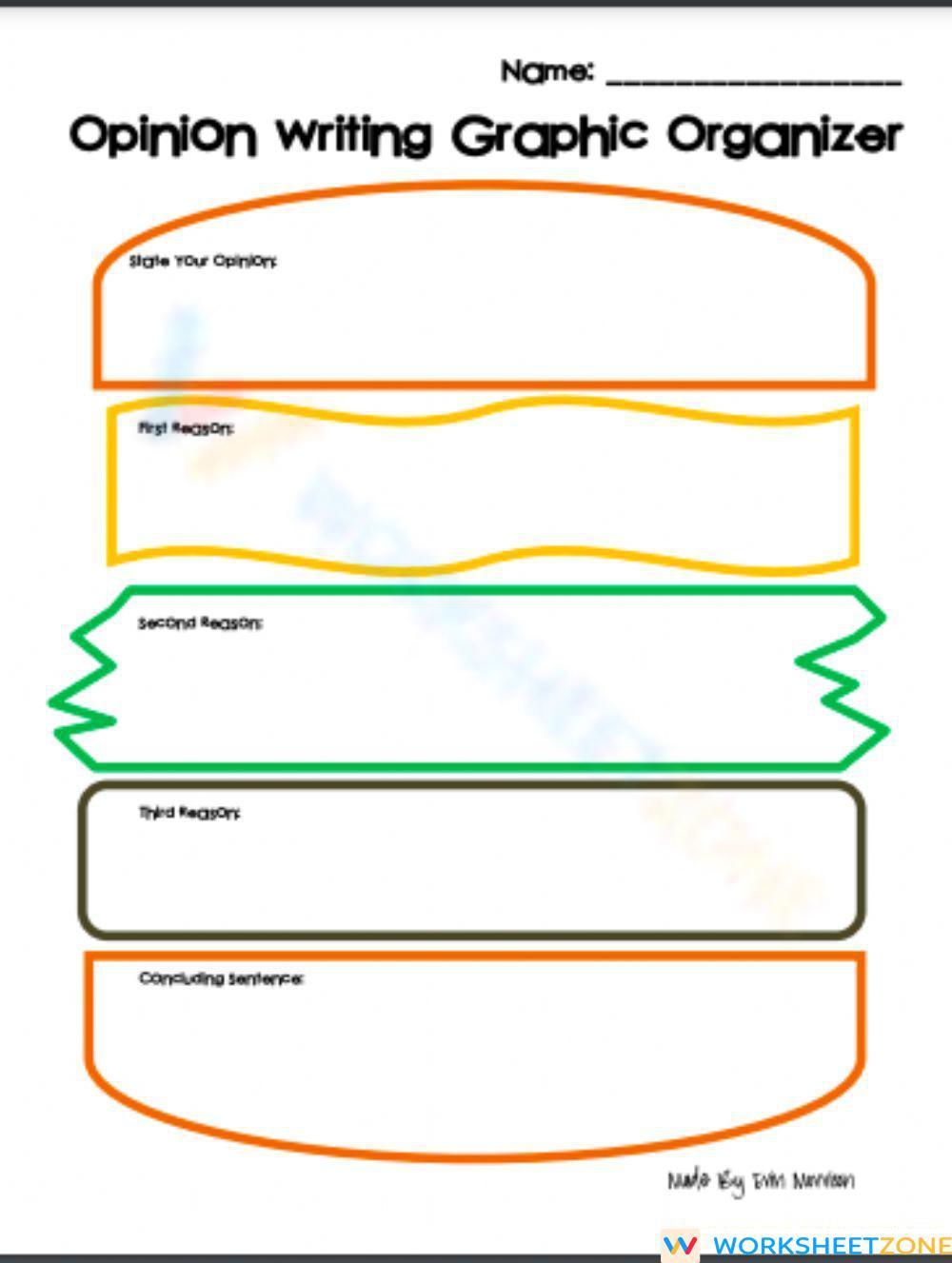 Opinion Writing Template Worksheet Opinion Writing Template Worksheet