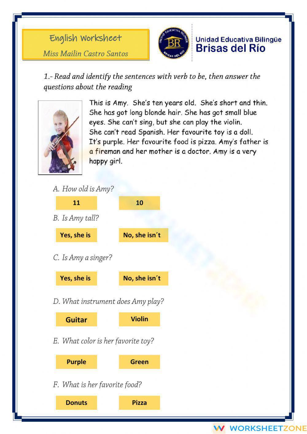 verb-to-be-reading-comprehension-worksheet