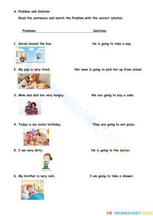 Problem and Solution Worksheet | Grade 3 Essential Printable