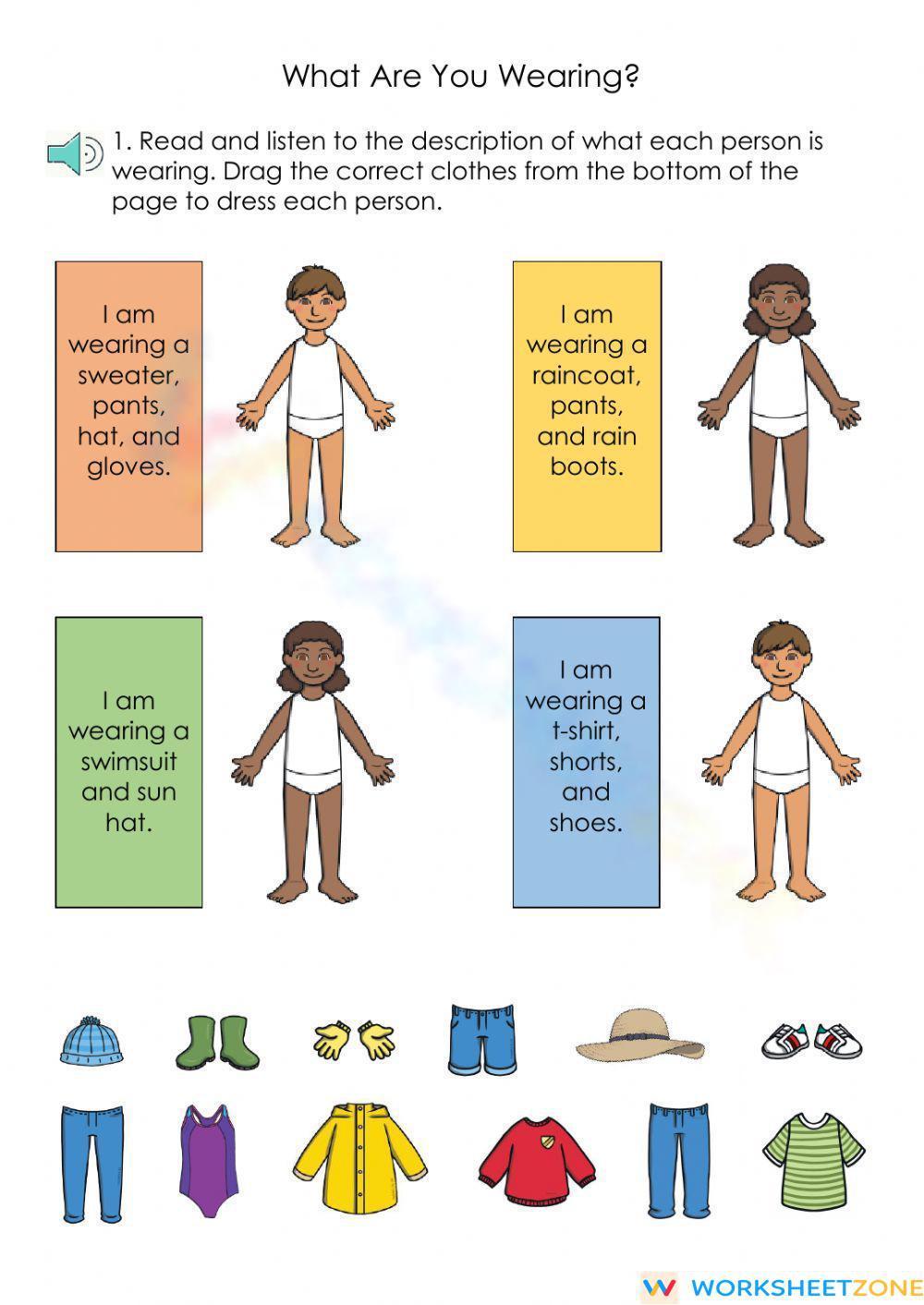 What Are You Wearing? Worksheet