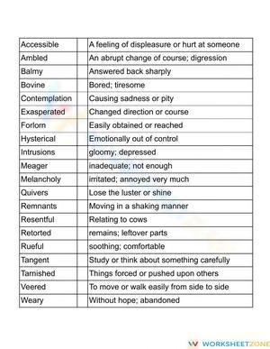 Tuck Everlasting: 6 Vocabulary Crosswords by Sections—Unique!