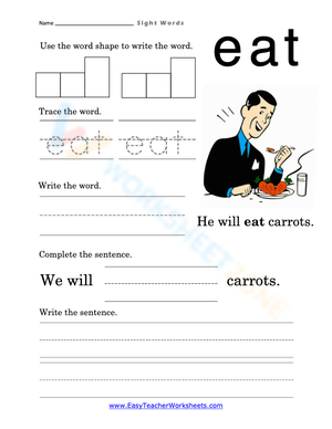 Eat word/ Sight words