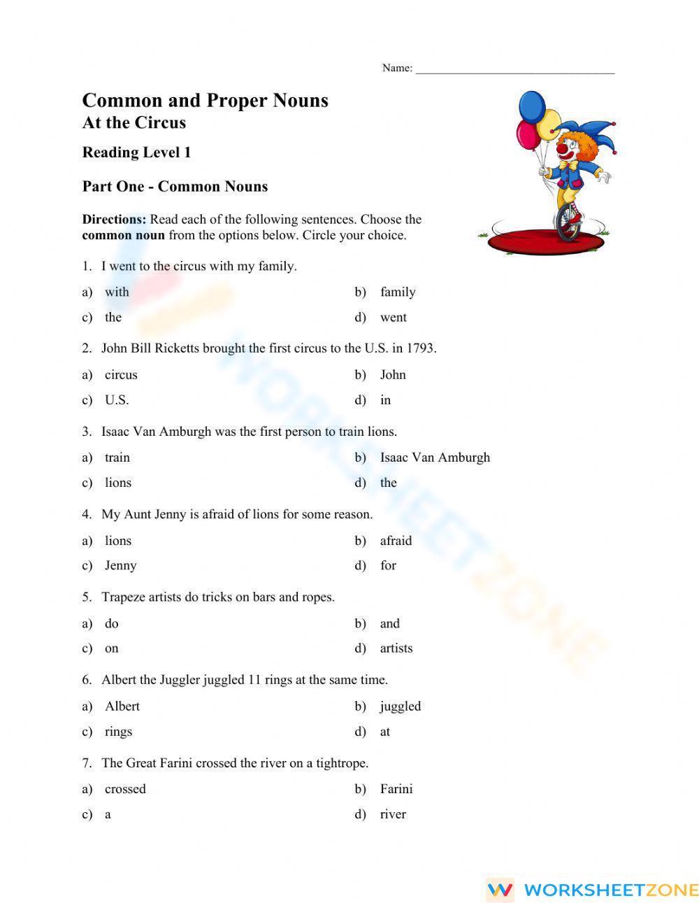 noun-test-worksheet