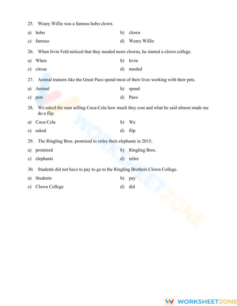 noun-test-worksheet