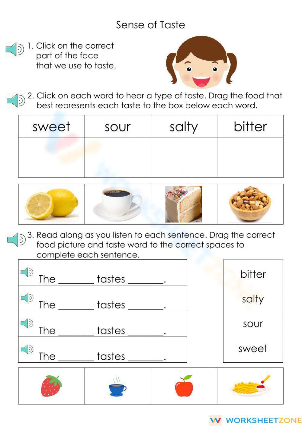 sense-of-taste-worksheet