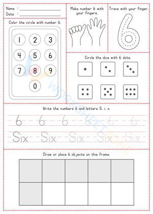 Learn and practice number skill 1-10