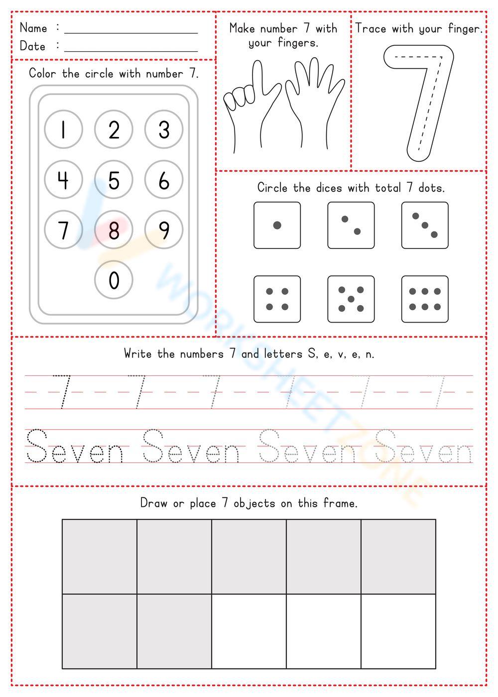 Learn And Practice Number Skill 1 10 Worksheet Learn And Practice Number Skill 1 10 Worksheet