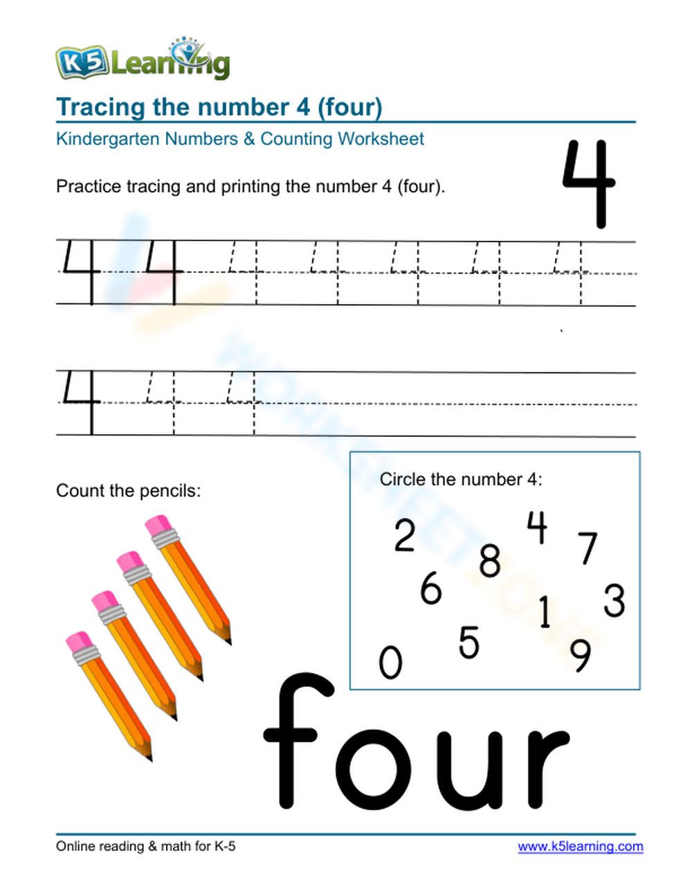 Tracing Numbers 1-10 With Cute Animals And Objects Worksheet