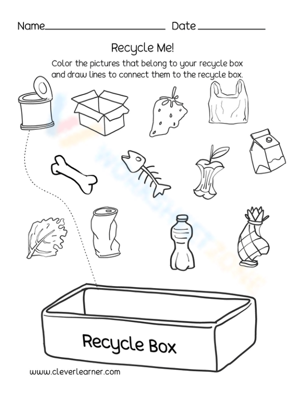 Recycle Me! Worksheet