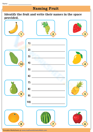 Identifying and Labeling Fruit