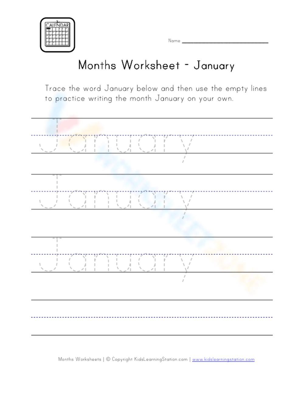 January Worksheet