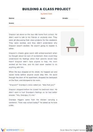 Building A Class Project: Essential Grade 3 ELA Worksheet