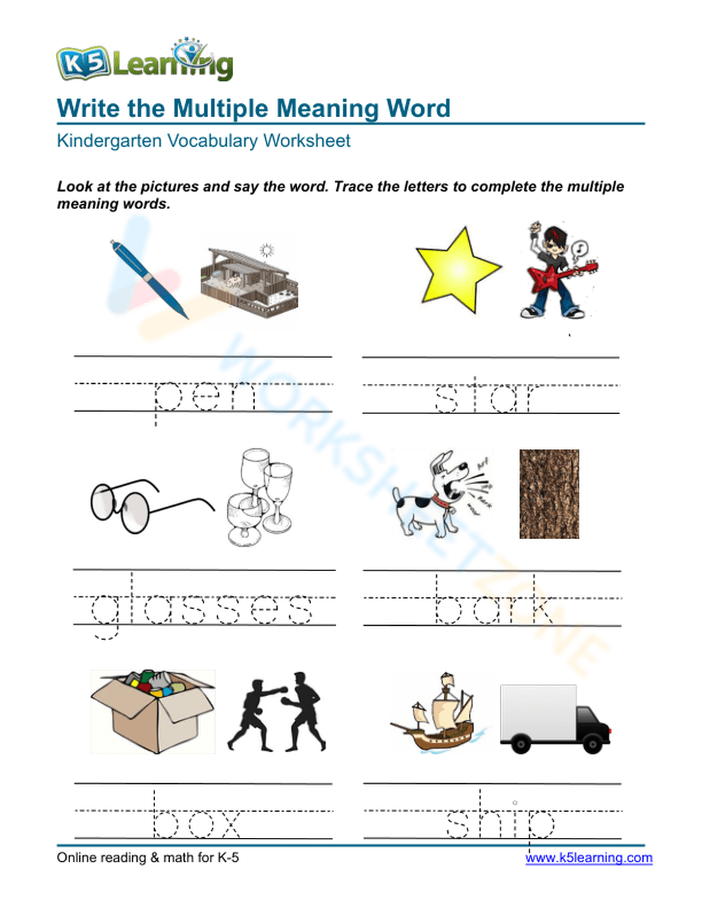 multiple-meaning-words-worksheet-zone