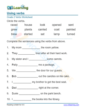 Using verbs 5