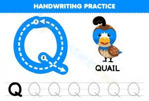 Handwriting practice - Q