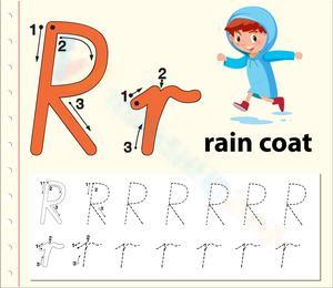 R is for Rain coat