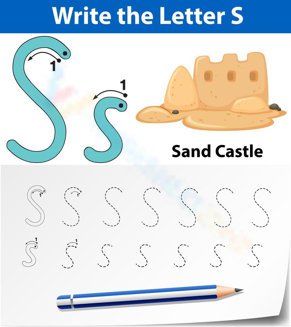 S is for Sand castle