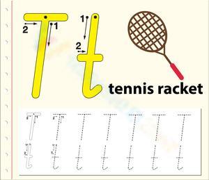 T is for Tennis racket