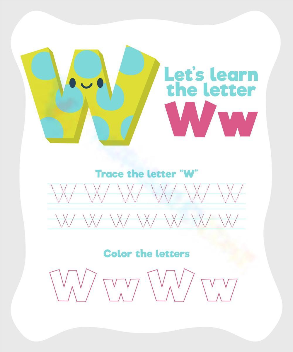 Let's learn the letter Ww
