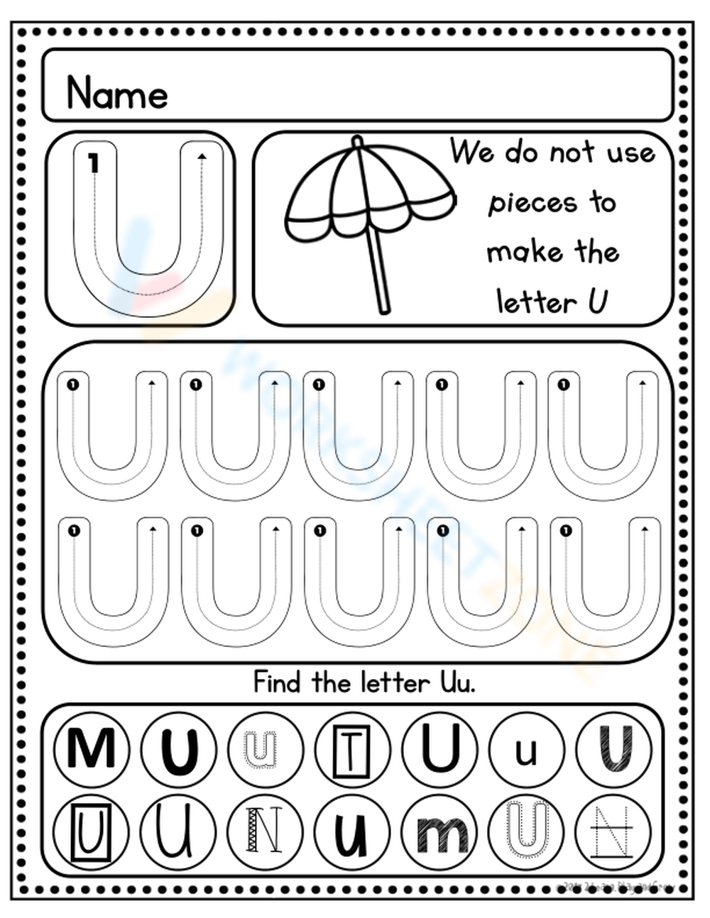 Welcome to Kindergarten: Handwriting without Tears Handout for Kindergarten