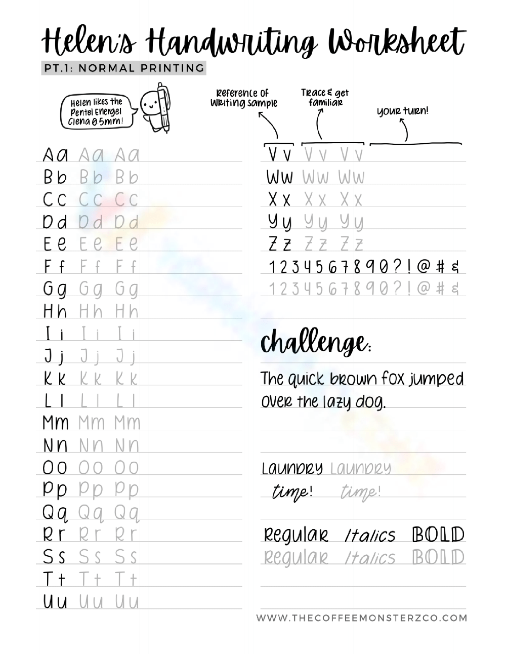 helen-handwriting-worksheet