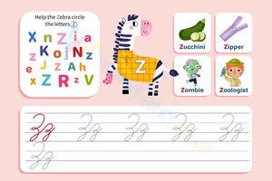 Free Printable Letter Z Worksheets for Kids