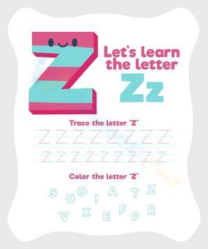 Let's learn the letter Zz