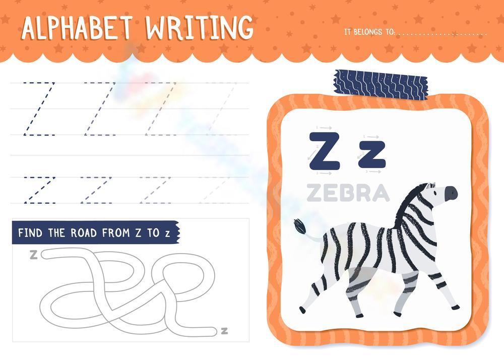 Alphabet Writing - Z Worksheet