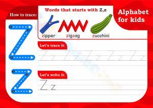 Alphabet for kids - Z
