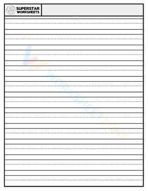 Blank Writing Paper - Superstar Worksheets