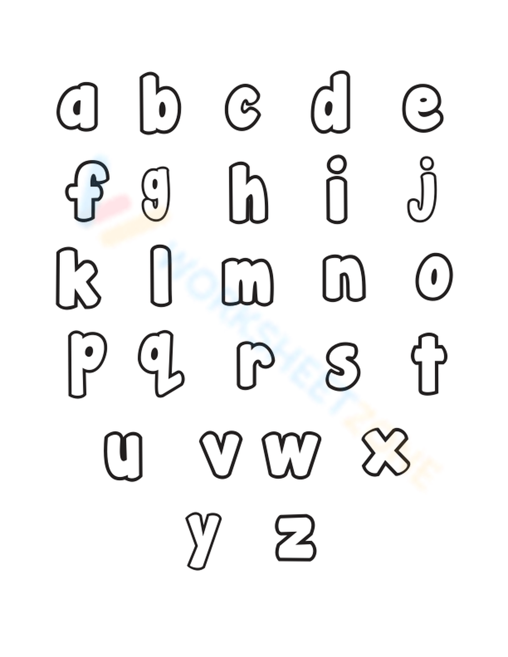 bubble letters lowercase d