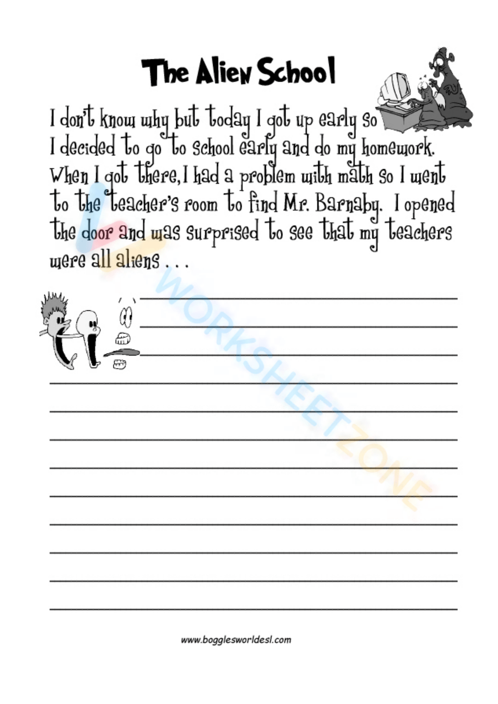 creative writing worksheets for kindergarten