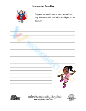 printable creative writing worksheets