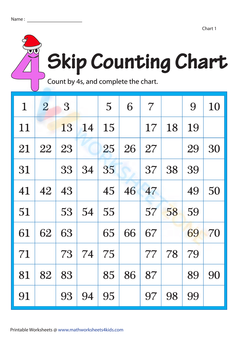 skip-counting-by-4s-blank-charts-worksheet