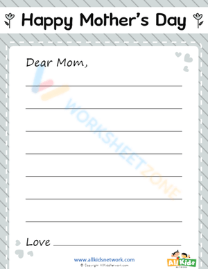 Mother's day worksheets